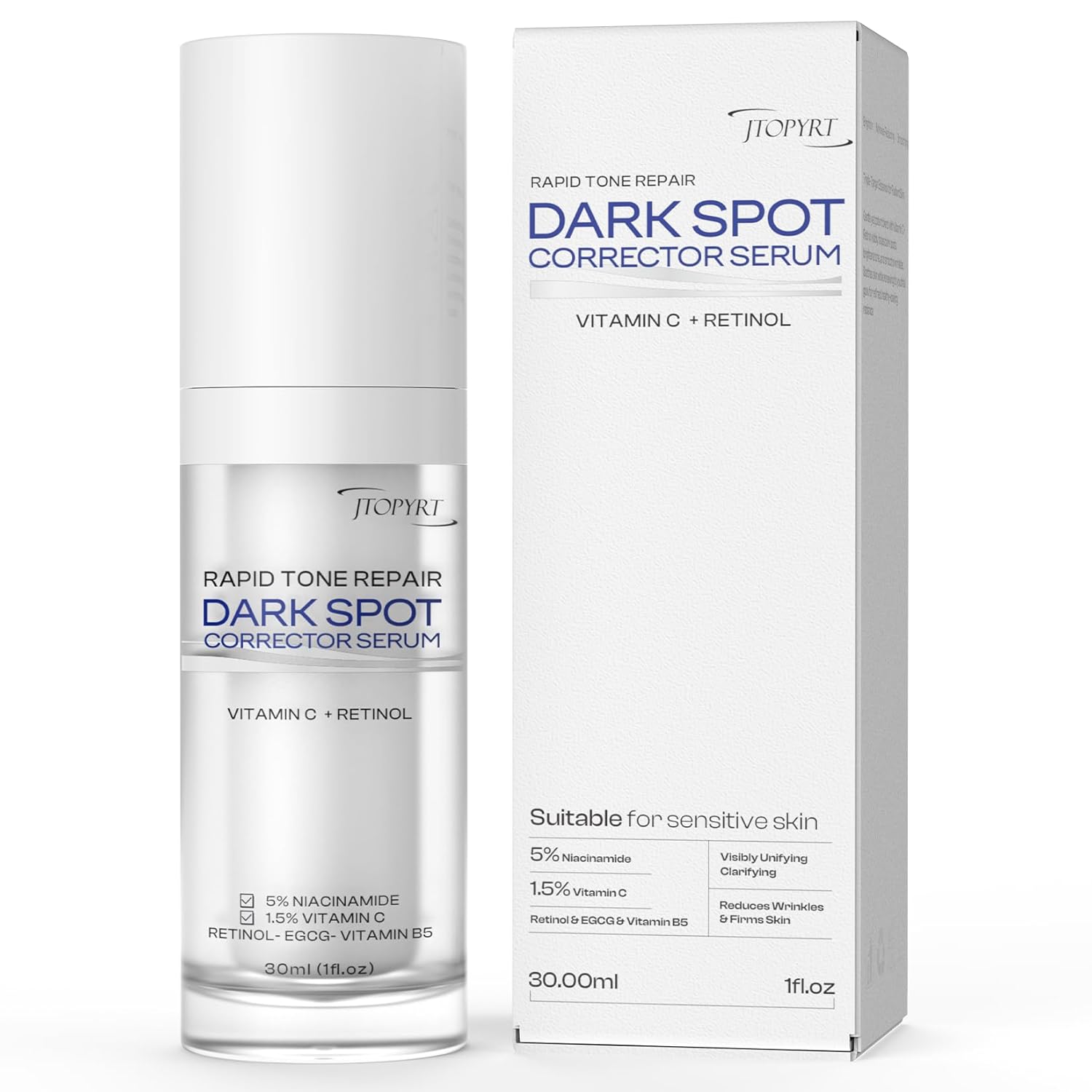 Darkish Spot Corrector Serum: Retinol & Vitamin C Complicated for Hyperpigmen…