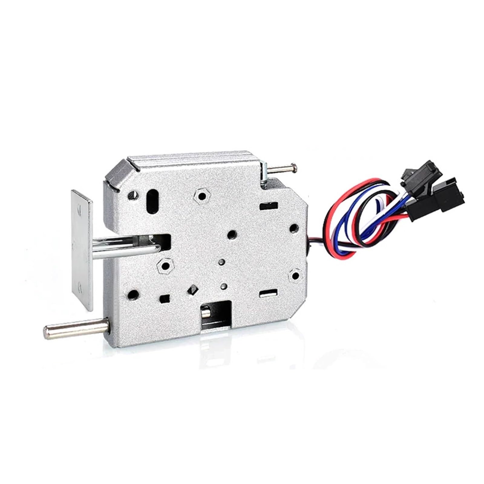 Hyrtefbn Silver-24V Mini Solenoid Lock Electromagnetic Electric Control Cabinet Drawer Package Locker Auto(Silver-24V)