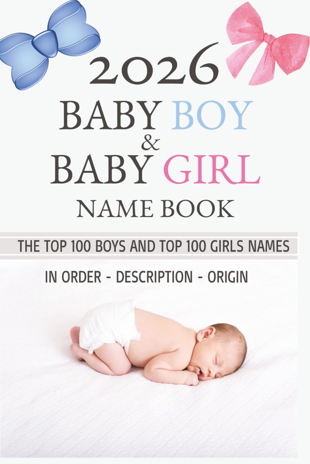 2026 baby name book: The top 100 baby boy and top 100 girl Names | ordered from 1-100 | latest 2026 data | UK top names for 2026 with description and origin