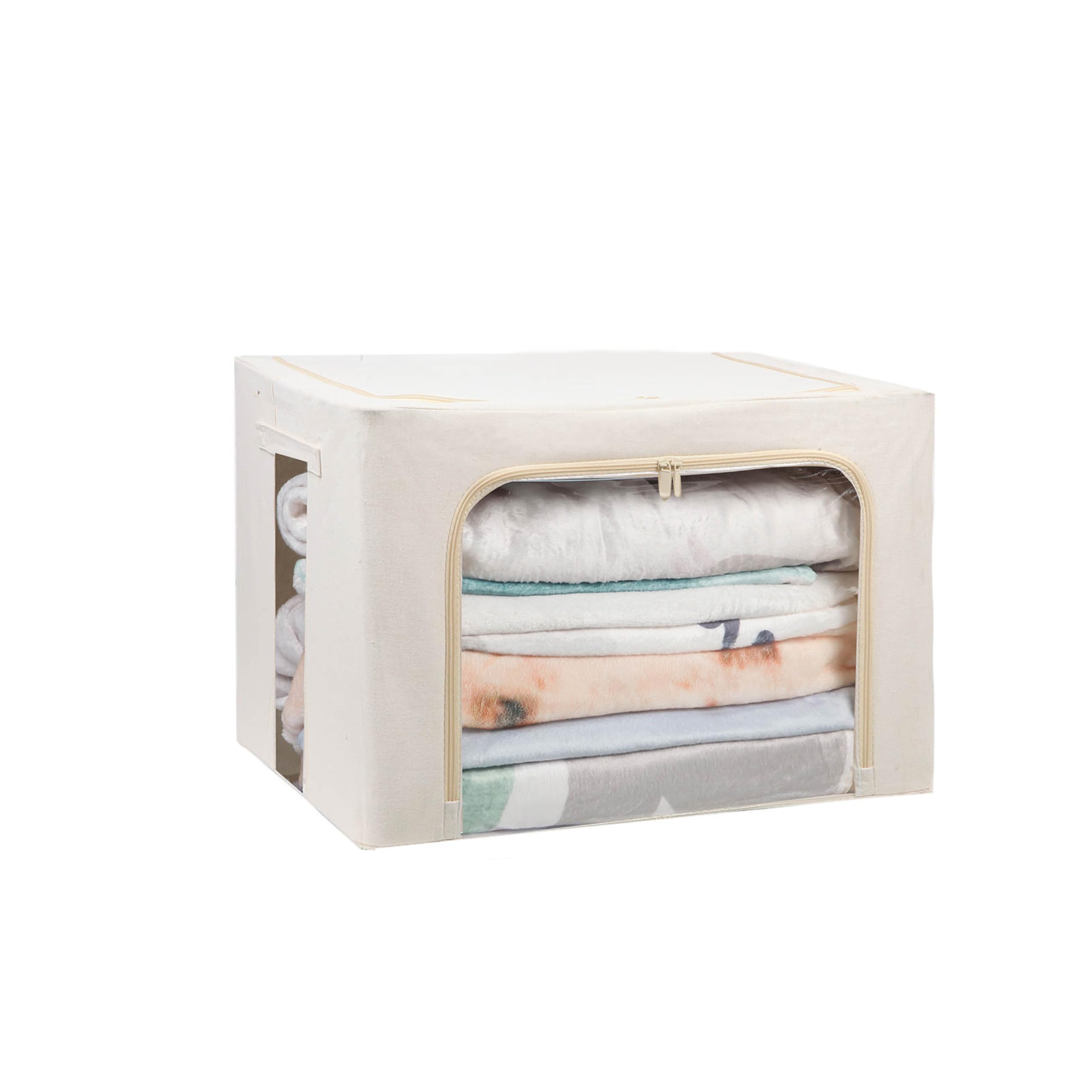 SPACEWYSE Bed Sheet Organizer Foldable Storage Bins for Queen or King