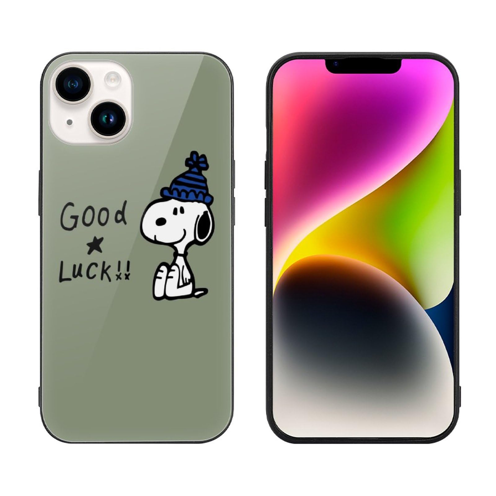 Amazon.co.jp: iPhone X/XS ケース スヌーピー 緑 アイフォンX/XS 