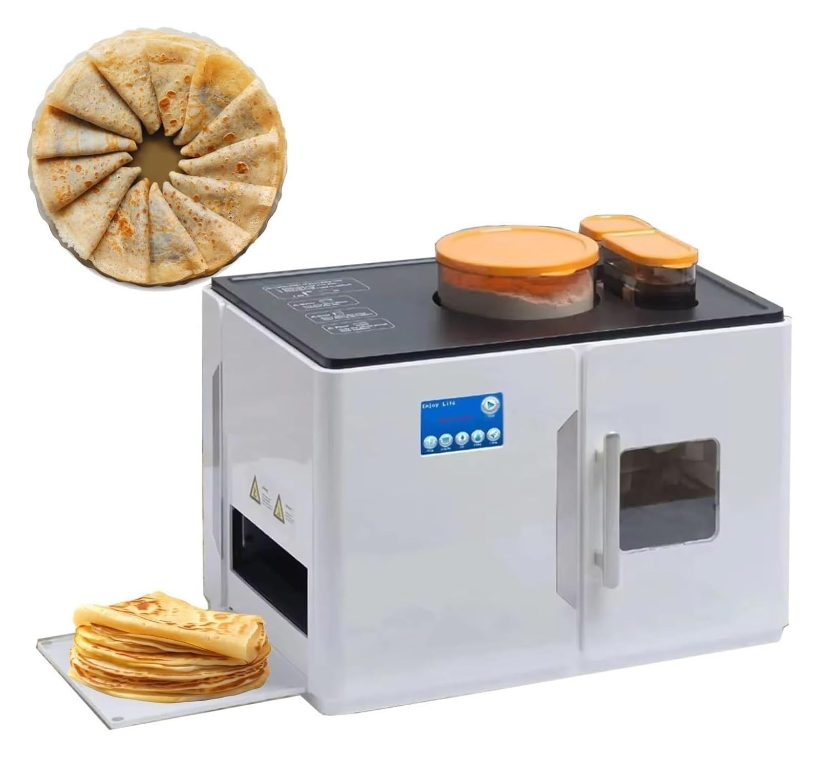 Roti eléctrica totalmente automática: máquina versátil for tortillas y tortitas for cocinar pan sin esfuerzo