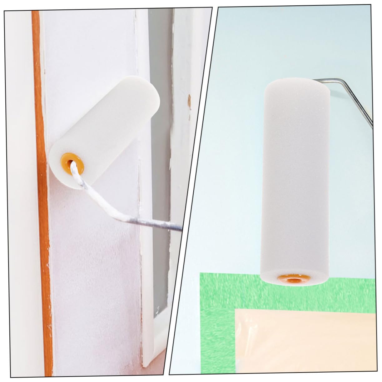 Uonlytech 50pezzi Maniche Per Da Vernice Spugna Da Coperture Per Rullini Di Verniciatura Per Pittura Di Pareti e Decorazioni