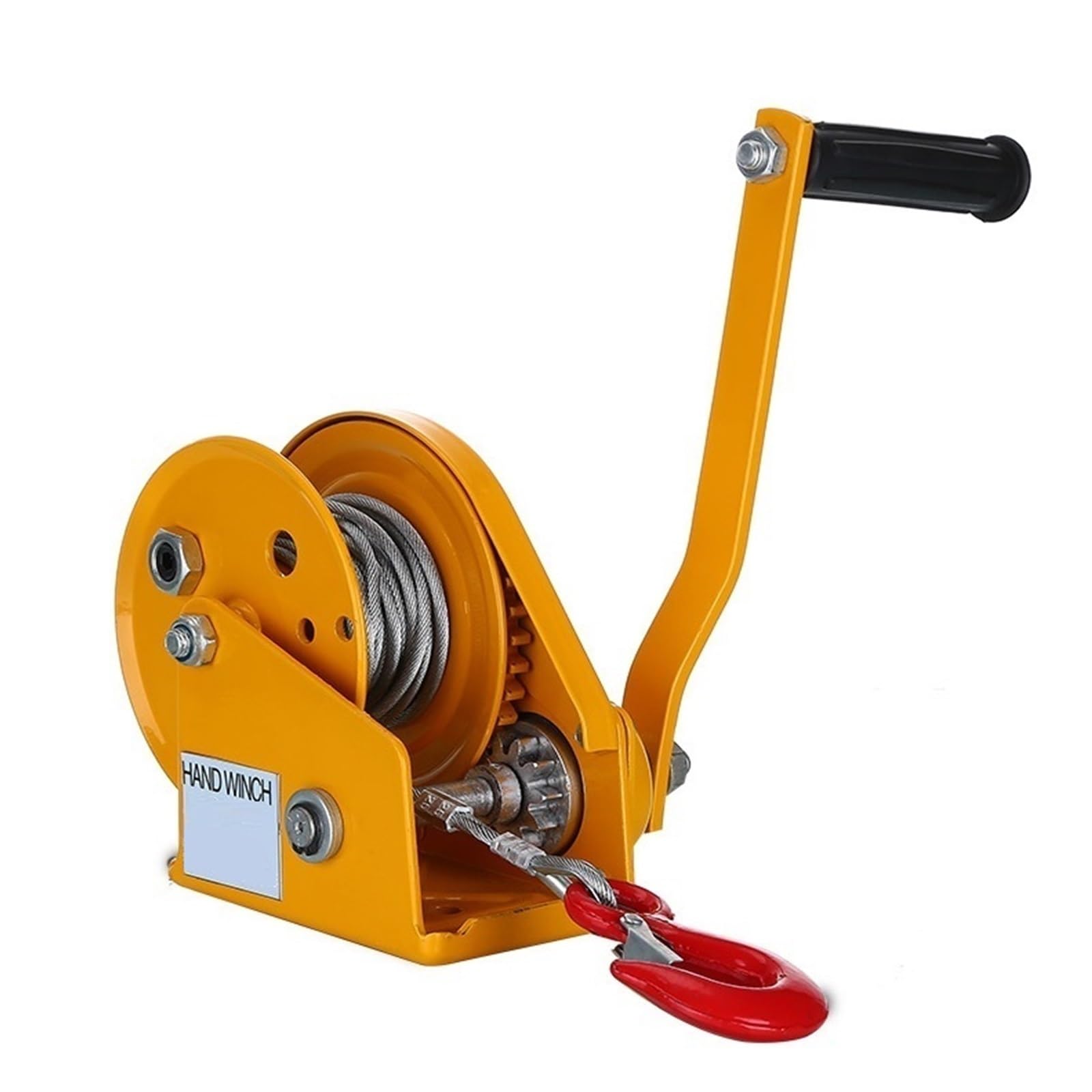 Verricello a mano Verricello Manuale Automatico For Barche Da 2600 Libbre 5M--15M Con Autobloccante Con Fune E Gancio, Strumento Di Riparazione Pneumatici For Estrattore Manuale Per il traino di rimor