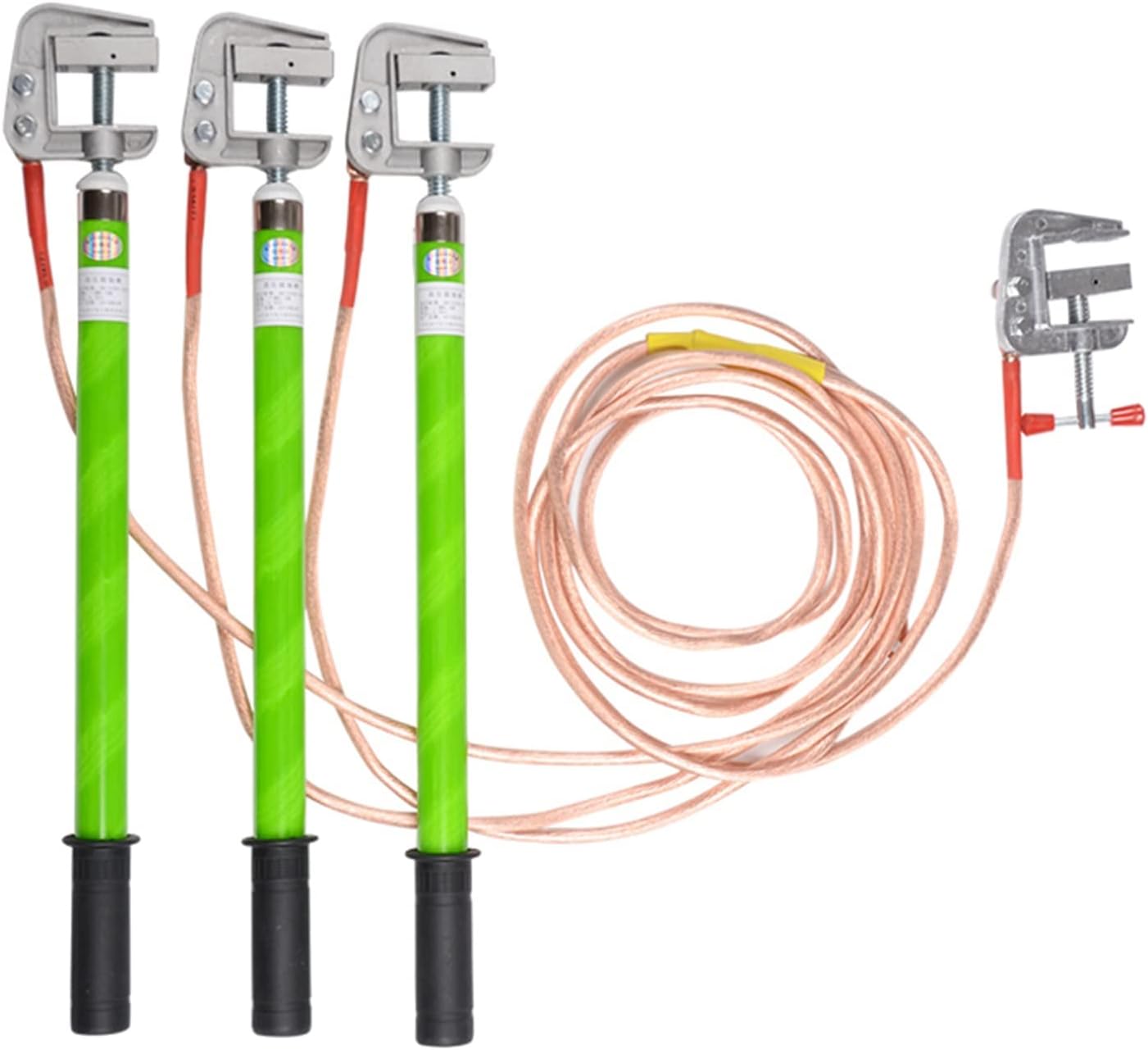 5KV high-voltage grounding wire, grounding rod, 25 square copper wire distribution room grounding clip, 16 square copper wire soft copper wire.