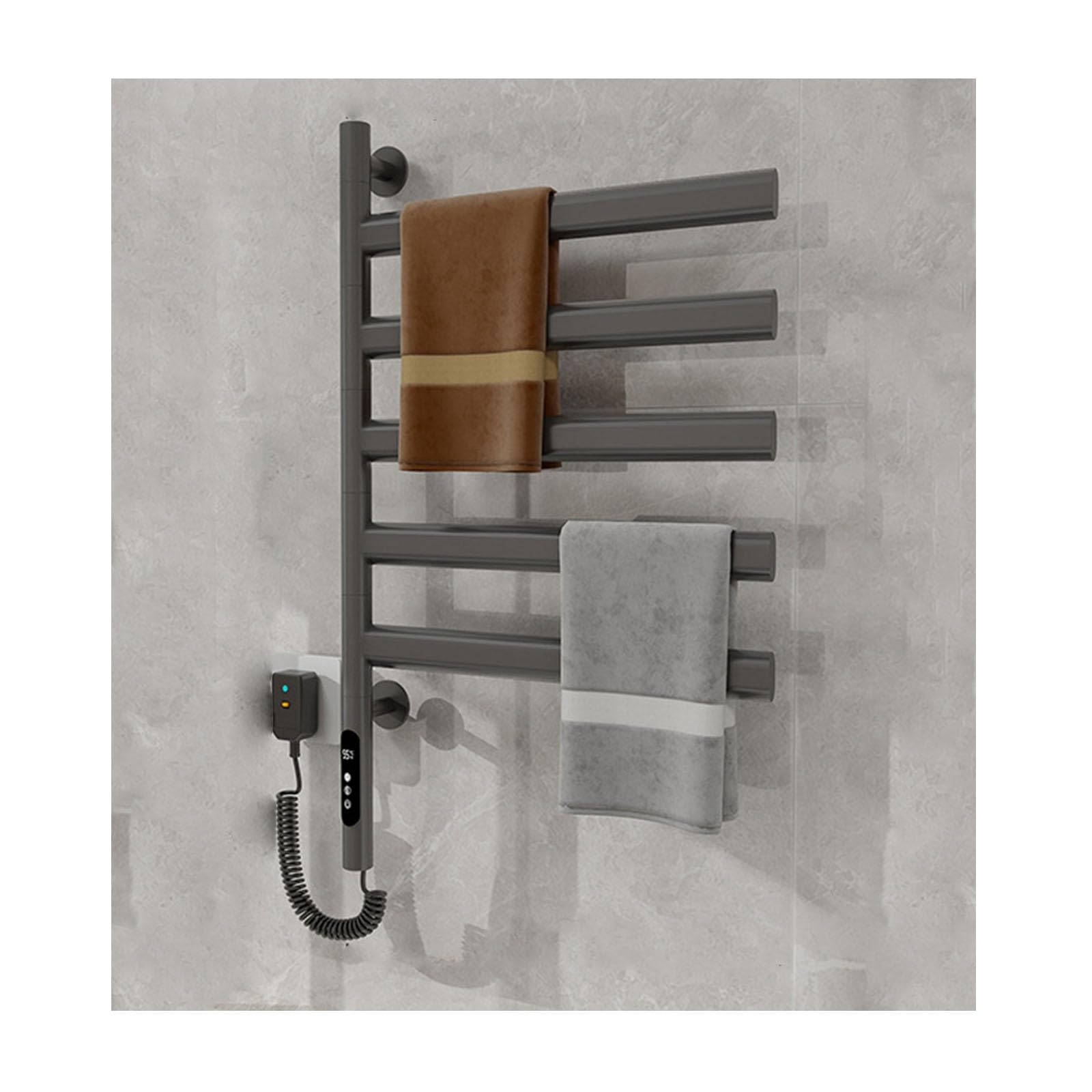 Sèche-serviettes électrique rotatif mural pour retrouver la chaleur du bain
