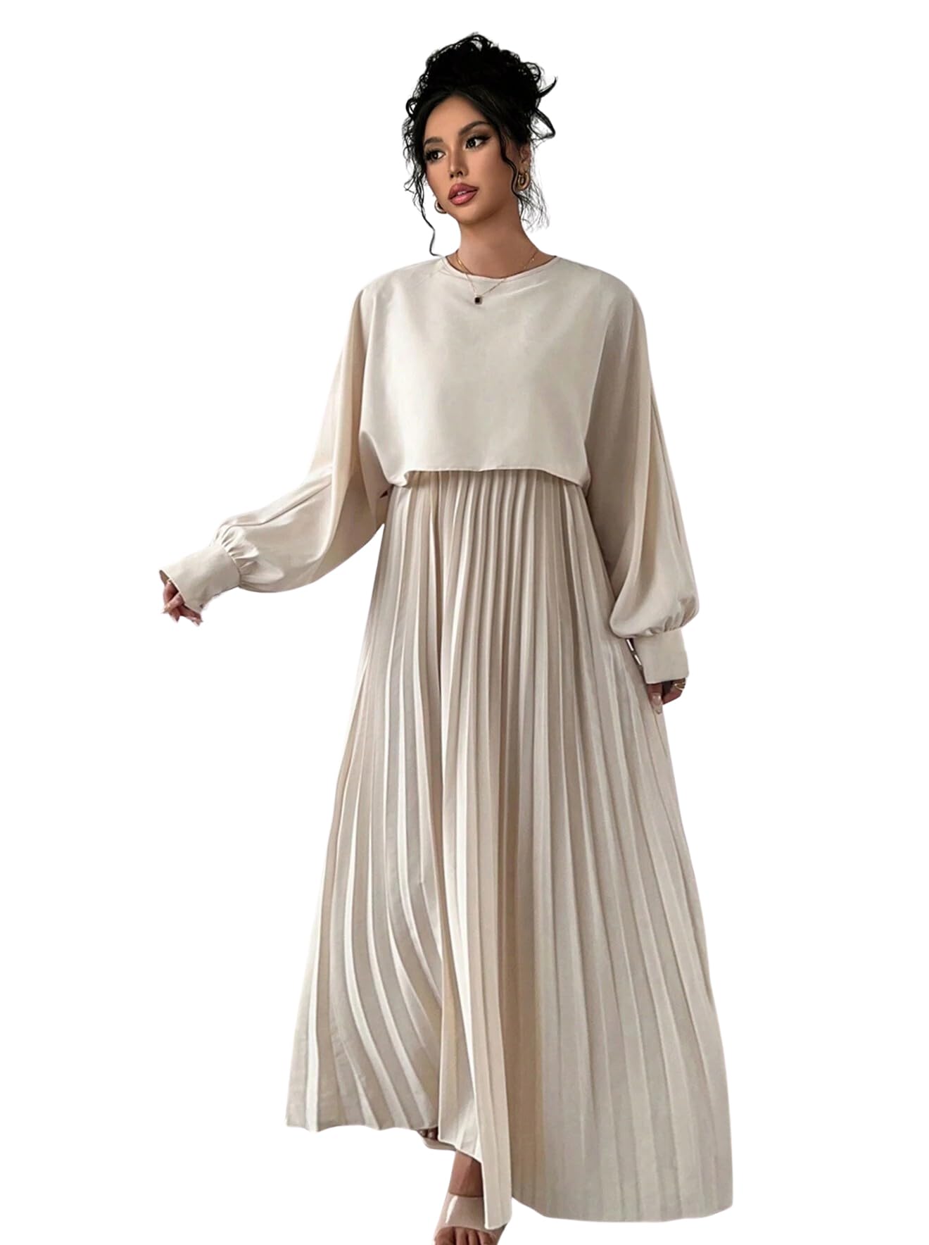 Litzo Women A-Line Maxi Western Dresses (L-17-M) Grey