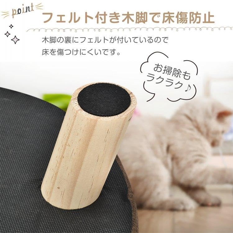 木製　ネコの椅子　収納　小物入れ Amazon | Fkstyle ペットハウス 収納スツール ねこ ネコ ペット用