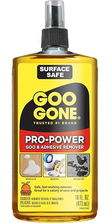Goo Gone Pro-Power - 16 Fl Oz Pack of 1 - Professional Strength Adhesive Remover, Spray Pump, Yellow