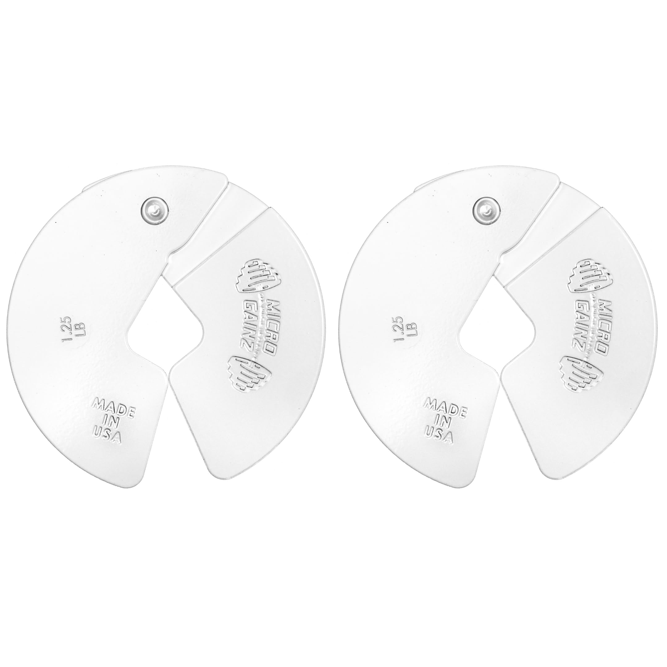 Micro Gainz Dumbbell Fractional 1.25lb Weight Plate, Ideal for Micro Loading, (Choose Color) 2 Piece Fractional Weight Plates, Designed for Dumbbell
