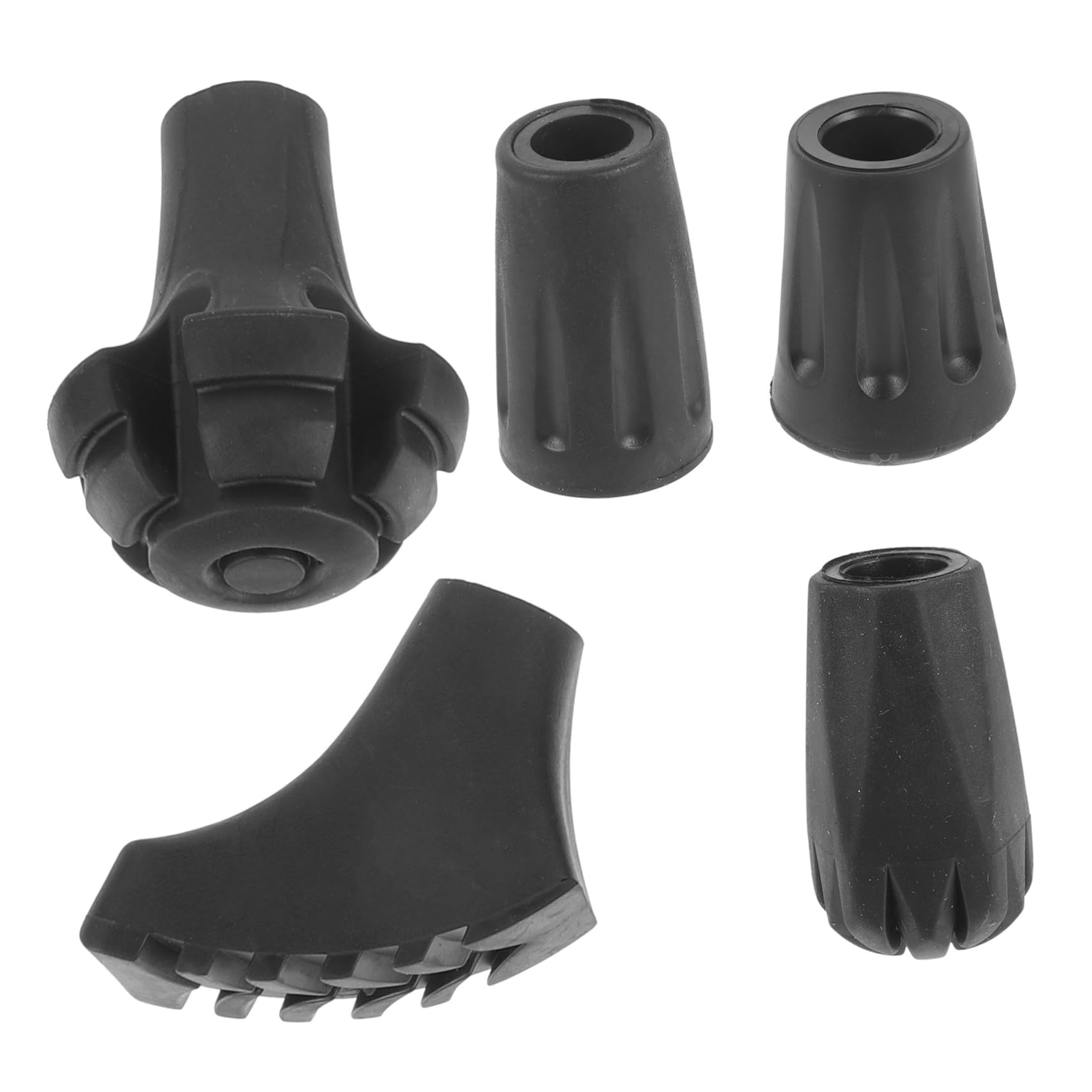 Yardwe Cuscinetti Per Bastoncini Da Trekking Imbottitura Della Stampella Tampone Cuscinetti Per Stampelle Da Passeggio Pieghevole Gomma Da Cancellare Black