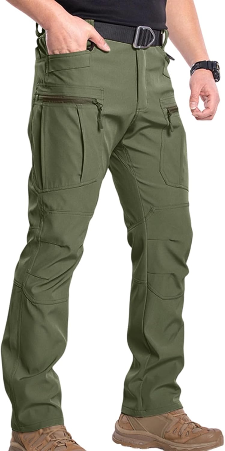 Cargo Work Pants for Men Relaxed Fit Ripstop Waterproof Pants Hiking Tactical Pant Multi Pockets Hunting Trousers - Image 4