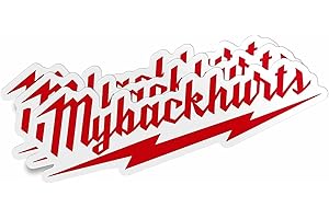 My Back Hurts Sticker - Electrician Construction Welder Carpenter Sticker