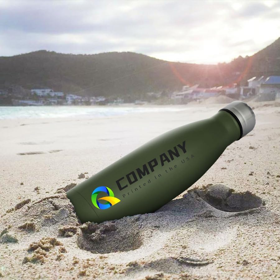 Personalized 17oz Insulated Water Bottle, Double Wall Stainless Steel Water Bottle Leak-Proof, Reusable Water Bottle for Sports & Travel, Pink, 1 Pack - Image 3