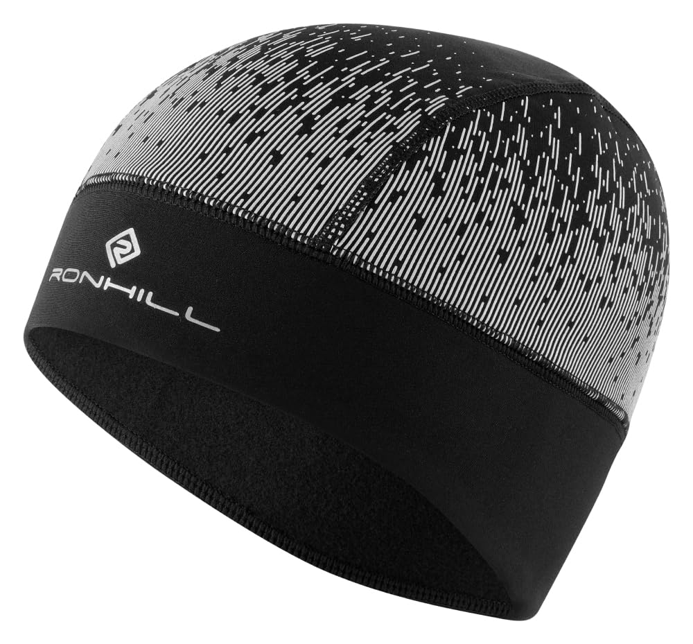 RONHILL Bieganie, Reflect Beanie, Czarna/Reflect, O/S