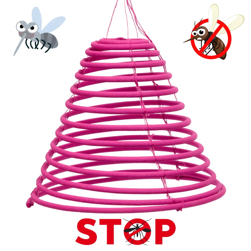 Pacco 2 Pz Spirale Zampirone Esterno o Interno Citronella, Candela Naturale Bobina Bastone Incenso Lunga Durata, per Interni Esterni Giardino Parco Campeggio Pic Nic Grigliate Cene