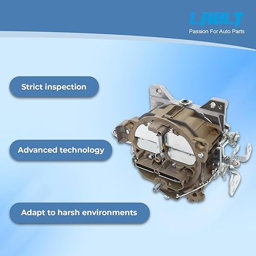 Miniatura 6 de LABLT Carburador de repuesto de 4 barriles para Chevrolet Chevy GMC Cadillac Quadrajet 4MV Motores 327 350 427 454 1966-1973 Estrangulador mecánico