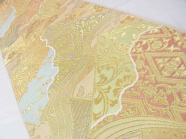 Amazon.co.jp: 西陣 川島織物 六通柄 本袋帯 冊子花文 金糸 逸品 