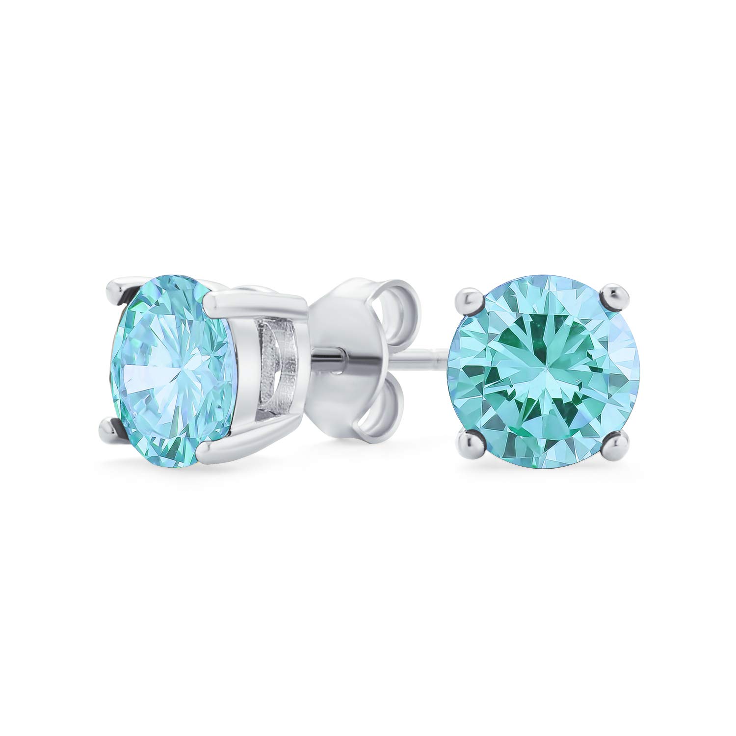 925シルバーアクアブルージルコニアピアス 925シルバーアクアブルージルコニアピアス