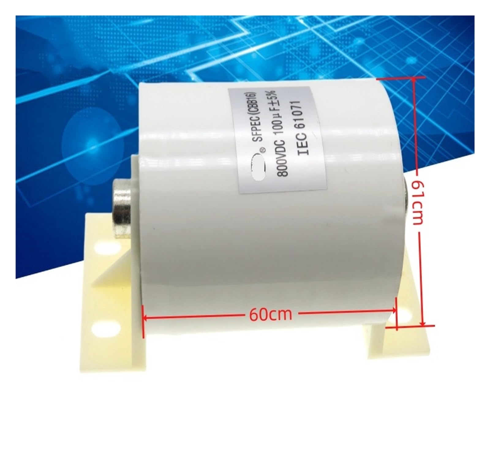 UDJCNZGEX 800V 100UF Thin Film Capacitor 800VDC: Amazon.com
