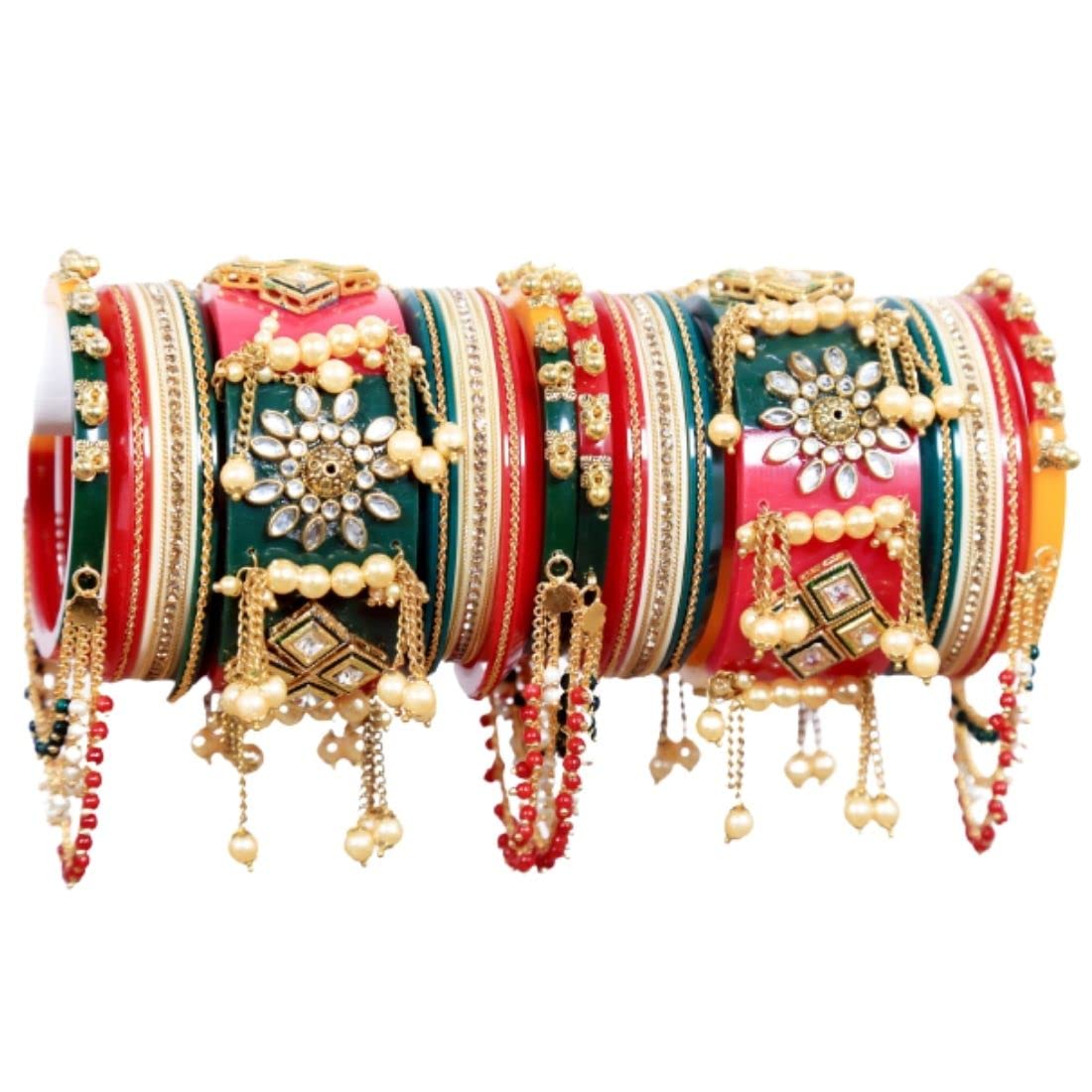 See full amazon price history chart for Zindura Alloy Gold-plated Rajwadi Style Bridal Bangles Set For Girls And Women Zindura Alloy Gold-plated Rajwadi Style Bridal Bangles Set For Girls And Women (B09PTMXWM2) Amazon Price History, Amazon Price Tracker