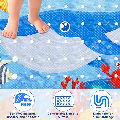 Badewannenmatte Yocole für Kinder, 100×40 cm Duschmatte