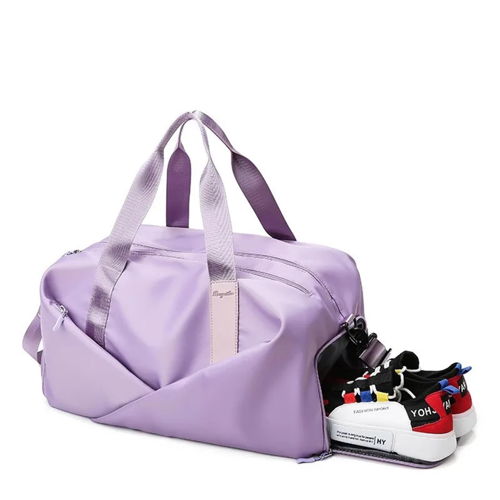 Sacca Impermeabile Borsa da palestra for donna con scomparto for scarpe, borsa sportiva impermeabile for yoga, zaino nuoto separato for asciutto e bagnato, viaggio for il fitness(Clairam)