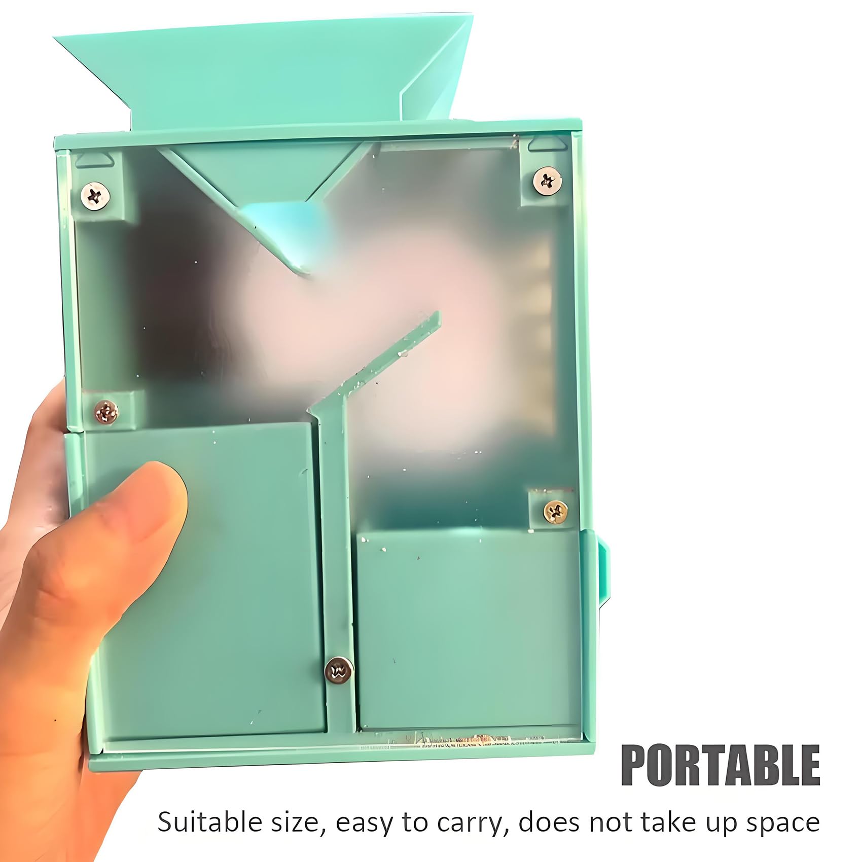 Limpieza de granos, limpiador de semillas de pájaros y sepaor para mijo y granos varios, color transparente