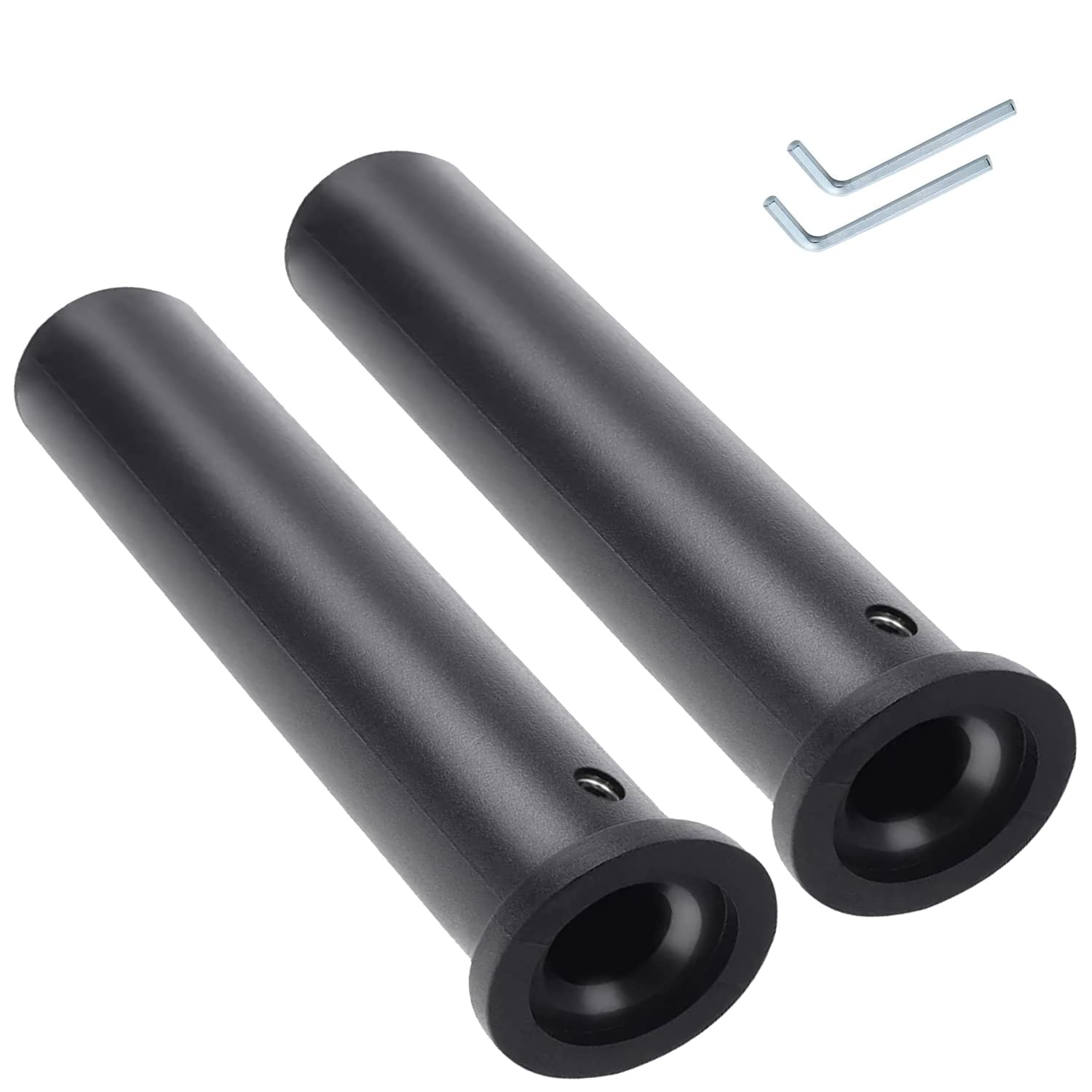 sailupxinyuanOlympic Adapter Sleeve 8 inch,Converts 1 inch Standard Weight Plate Posts to 2 inch Olympic Weight Plate Posts,Heavy Duty Nylon and Removable end Cap 2PCS