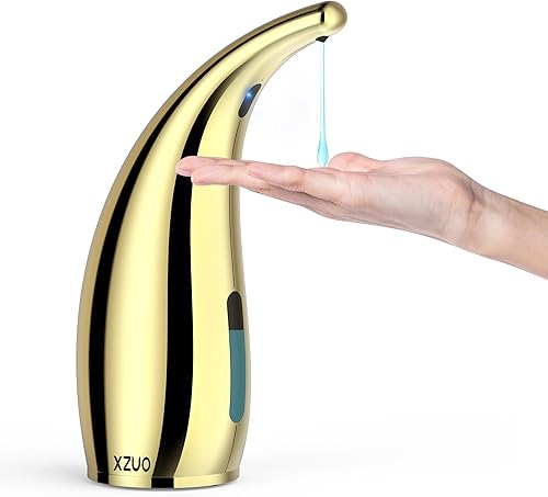 Miniatura 14 de Dispensador automático de jabón de 10 oz con batería sin contacto Dispensador de jabón para platos de baño 4 cocina ajustable 10.1 fl oz