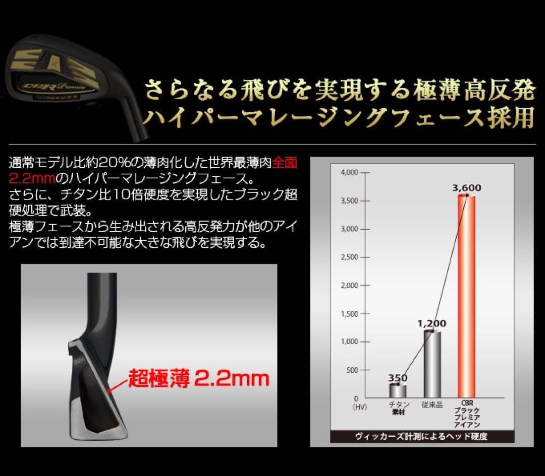 【新品6本】2番手飛ぶ高反発!★ ワークスゴルフ CBR アイアン 5〜PW 新6本2番手飛ぶ高反発 ワークスゴルフ CBR アイアン 5〜PWセット