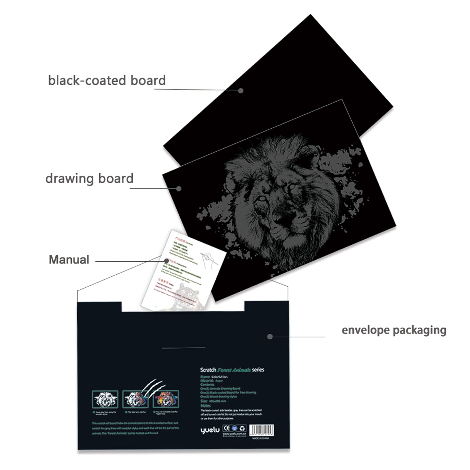 Amazon.co.jp: スクラッチアート レインボーペインティング ペーパー