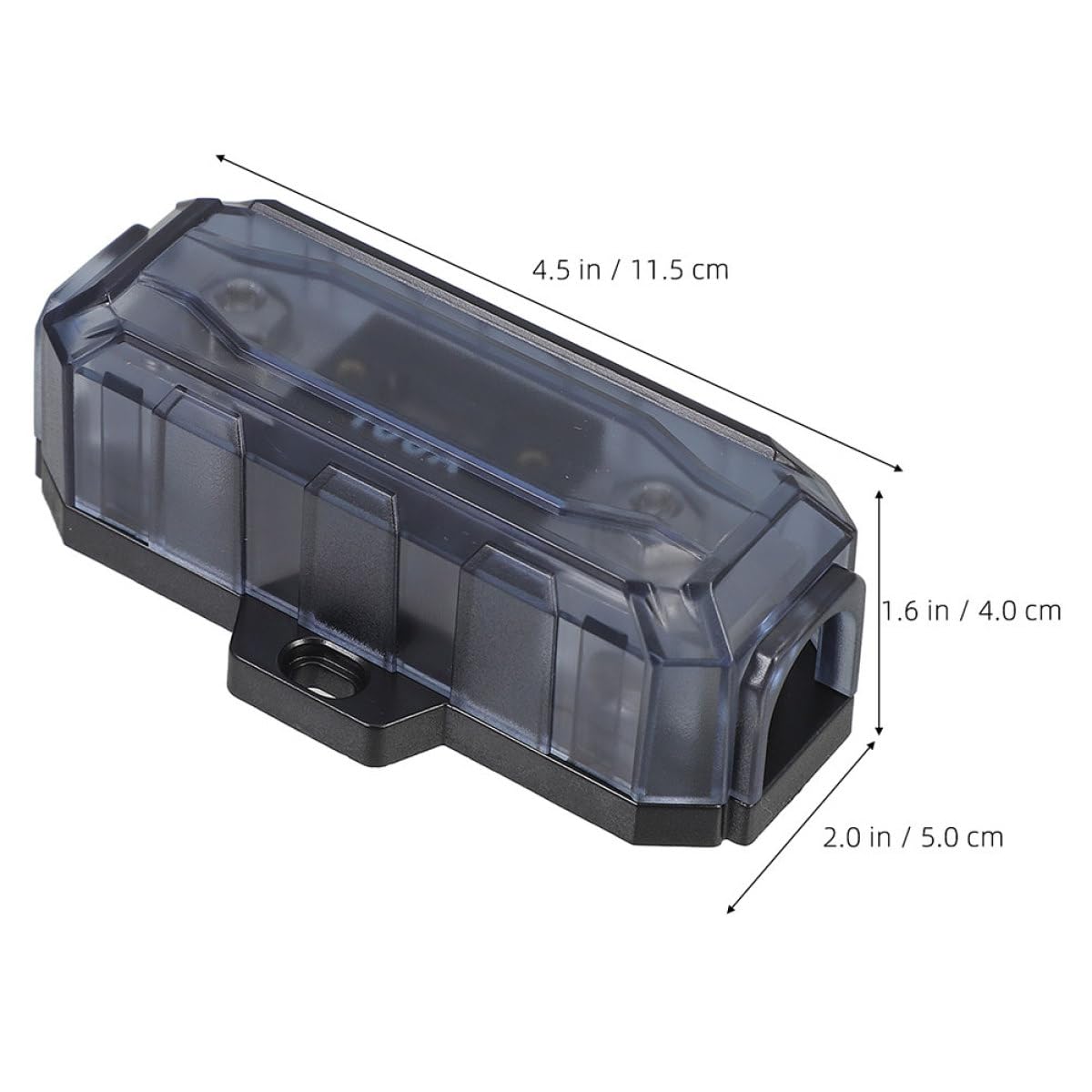 Portafusibile Anl 100a per Impianto Audio Auto, 2 Pezzi | Lega di Zinco, Argento, Protezione ad Alta Efficienza, Trasmissione Audio Migliorata