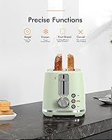 Vista 2 de 2 Slice Toaster Wide Slot - High Lift, Auto Off, Frozen Mode, Easy Clean, Green
