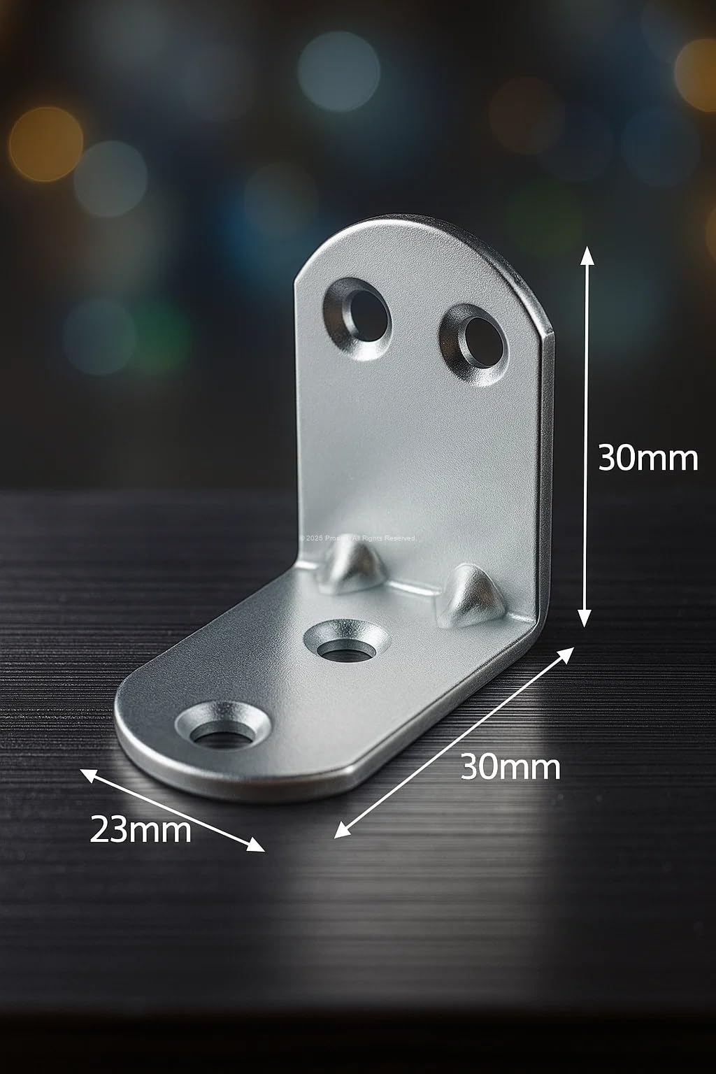 Proalet L Demir Gönye Köşebent, 30x30x23 mm, Kenar, Köşe Bağlantı Demiri, Mobilya, Dolap, Masa, Sandalye, Raf, Kitaplık, Karavan, Gardırop, Portmanto, Ahşap, Lama Sabitleme Aparatı (10 Adet)