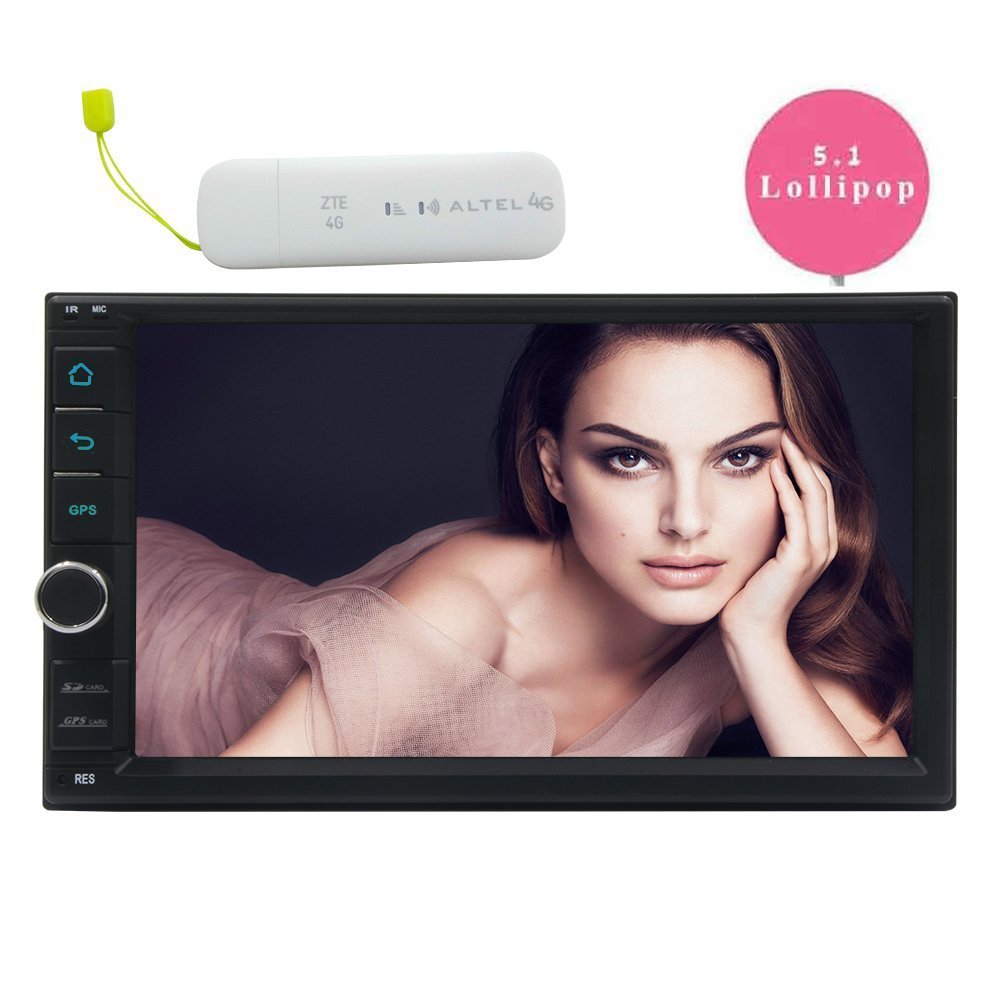 EinCar 7'' New Developed Android 5. 1 Car Stereo Radio Double Din Quad Core 800480 Bluetooth