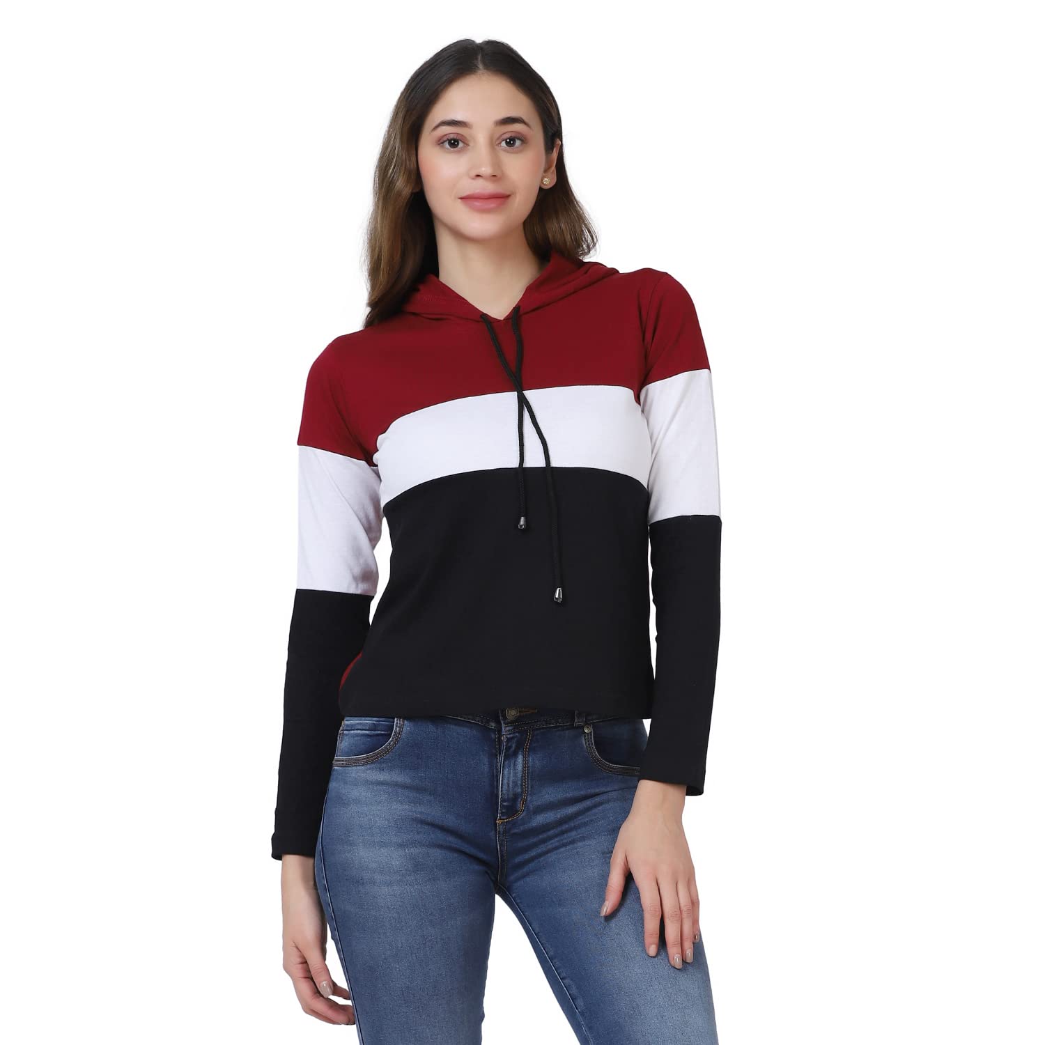 TUSI Women's Cotton Hooded Neck Hoodie