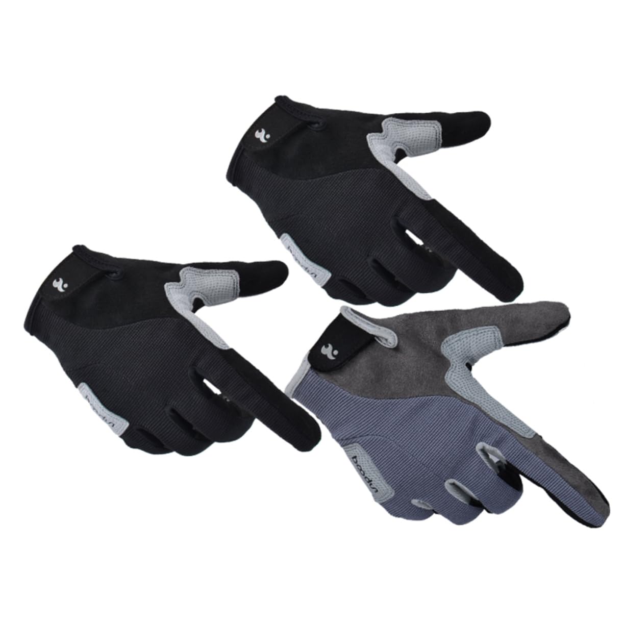 Guantes guantillas Gloves Antideslizante Cómodo comodas Mitones Equipo de Escalada para Senderismo para Exterior Grey