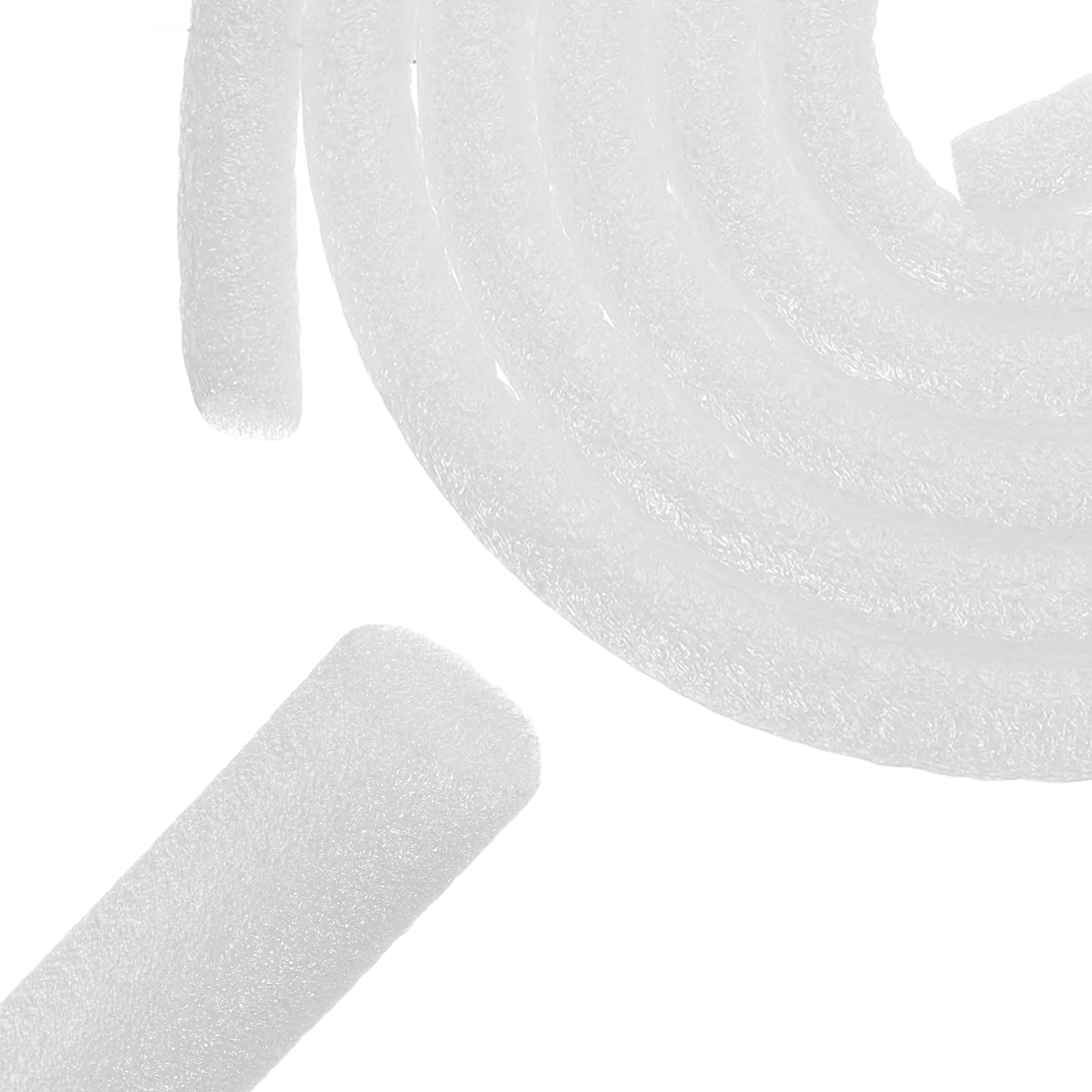 sourcing map 3Pcs Backer Rod, 15mm x 2.5m Foam Weather Strip Seal Rod Caulk Saver for Furniture Gaps Concrete Filler Expansion Joints Crack Filling, White