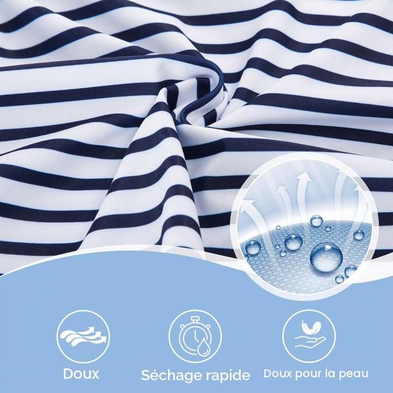 JASAMBAC Maillot de bain tankini pour femme, deux pièces, imprimé floral, short haut, tank top, cordon de serrage, lavage en machine - sécher à l'ombre