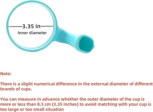 Miniatura 4 de Mango de vaso de 20 onzas, antideslizante para taza de viaje con agarre para vasos aislados al vacío, adecuado para trail, Sic, Yeti Rambler, Ozark