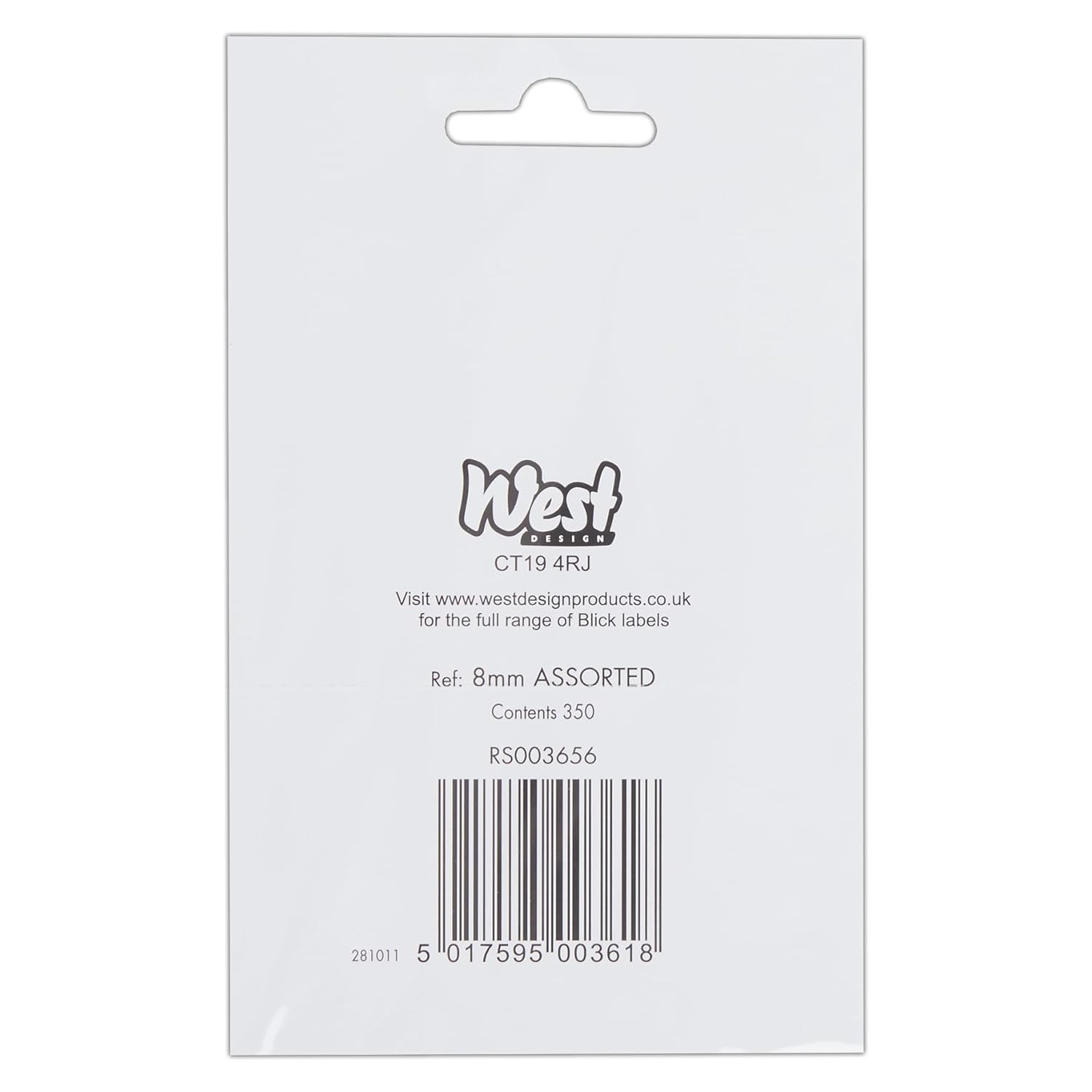Blick Assorted Colours Self Adhesive Stickers, 8mm Round, 350 Labels, Office, School, Organising