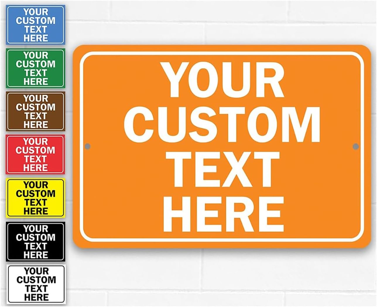 Aluminum Weatherproof Metal Sign Multiple Sizes Custom Personalized Text Here - Great For Messages or Quotes, Adding A Distinctive Touch to Your Space (24" x 30")