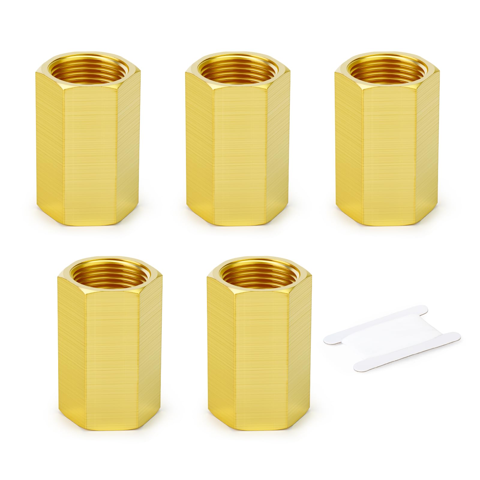 Raccord de tuyau d'extension en laiton 1/4 NPT mâle TAISHER lot de 5