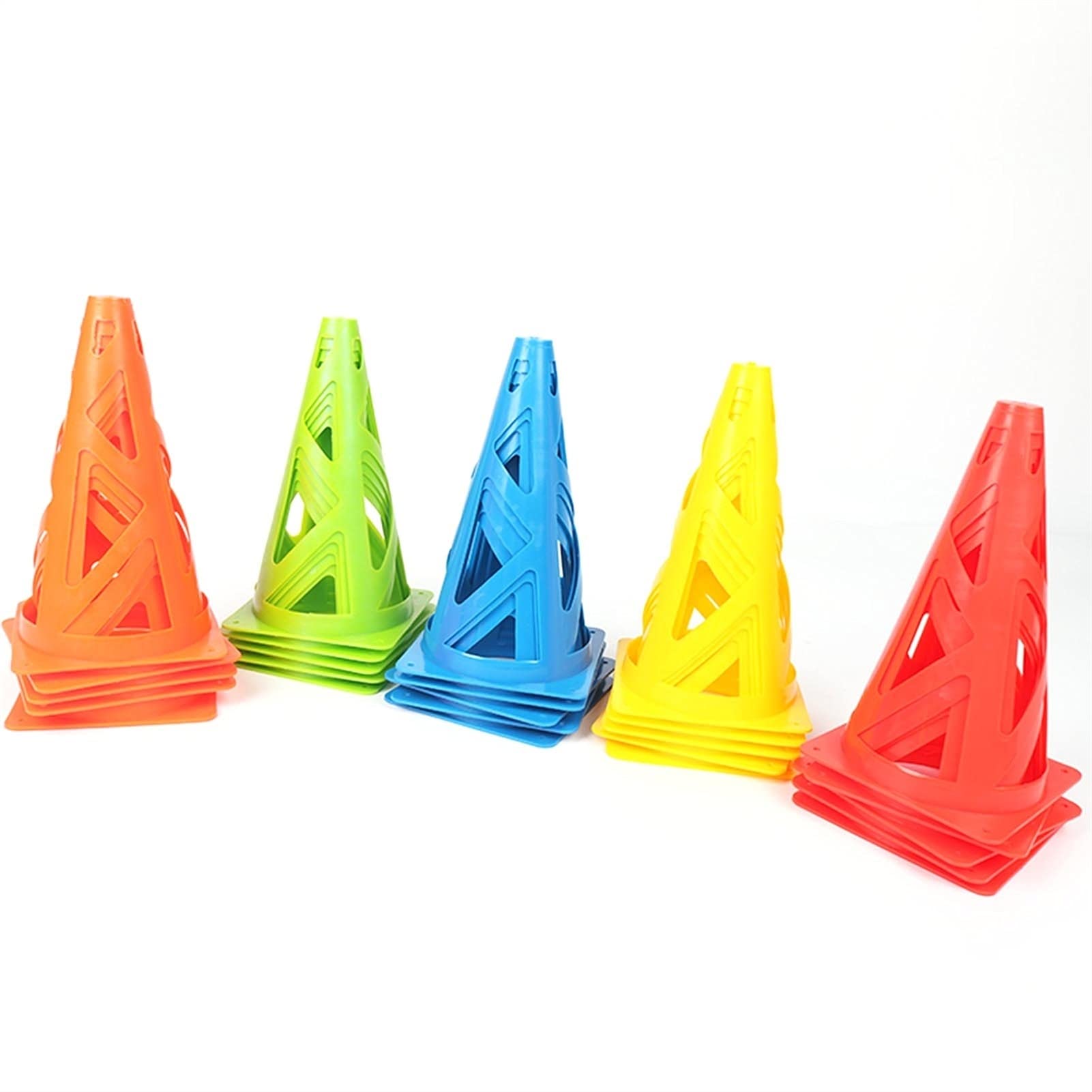 Conos de fútbol Coneles de agilidad deportiva interior y al aire libre, baloncesto de 9 ", entrenamiento de fútbol, ​​cono de marcador de entrenamiento de fútbol, ​​kindergarten al aire libre obstácul