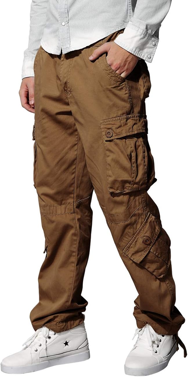 Match Men's Wild Cargo Pants 29 3357 Mud