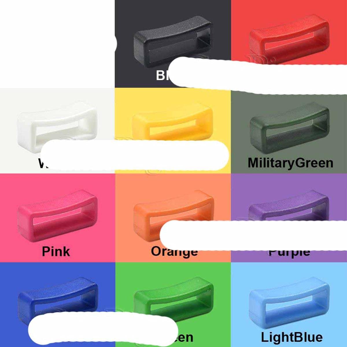 12 Pezzi Cinturini Colorati 18mm 20mm 27mm Cinturino Ad Anello - Foto 13