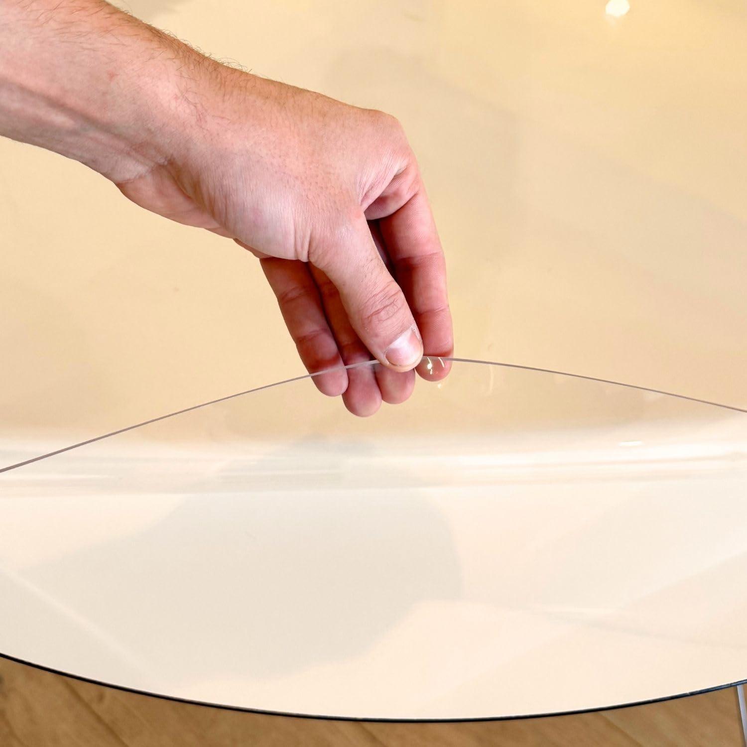 Transparenter Tischschutz Aus PVC – 2 Mm Stark, 85x150 Cm, Für Esstisch & Holztische