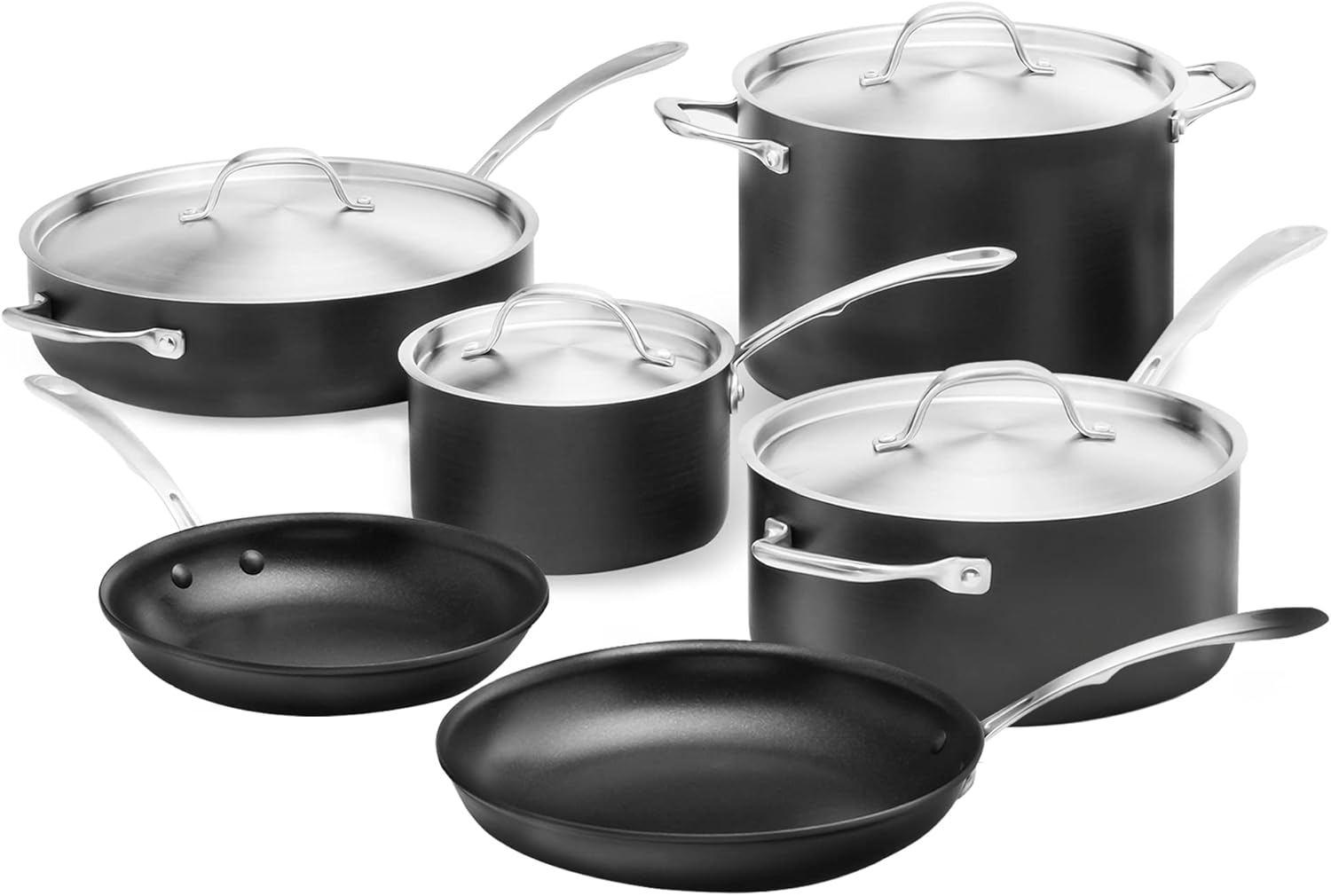 Kitchara Hard Anodized Non Stick Cookware Set Nonstick