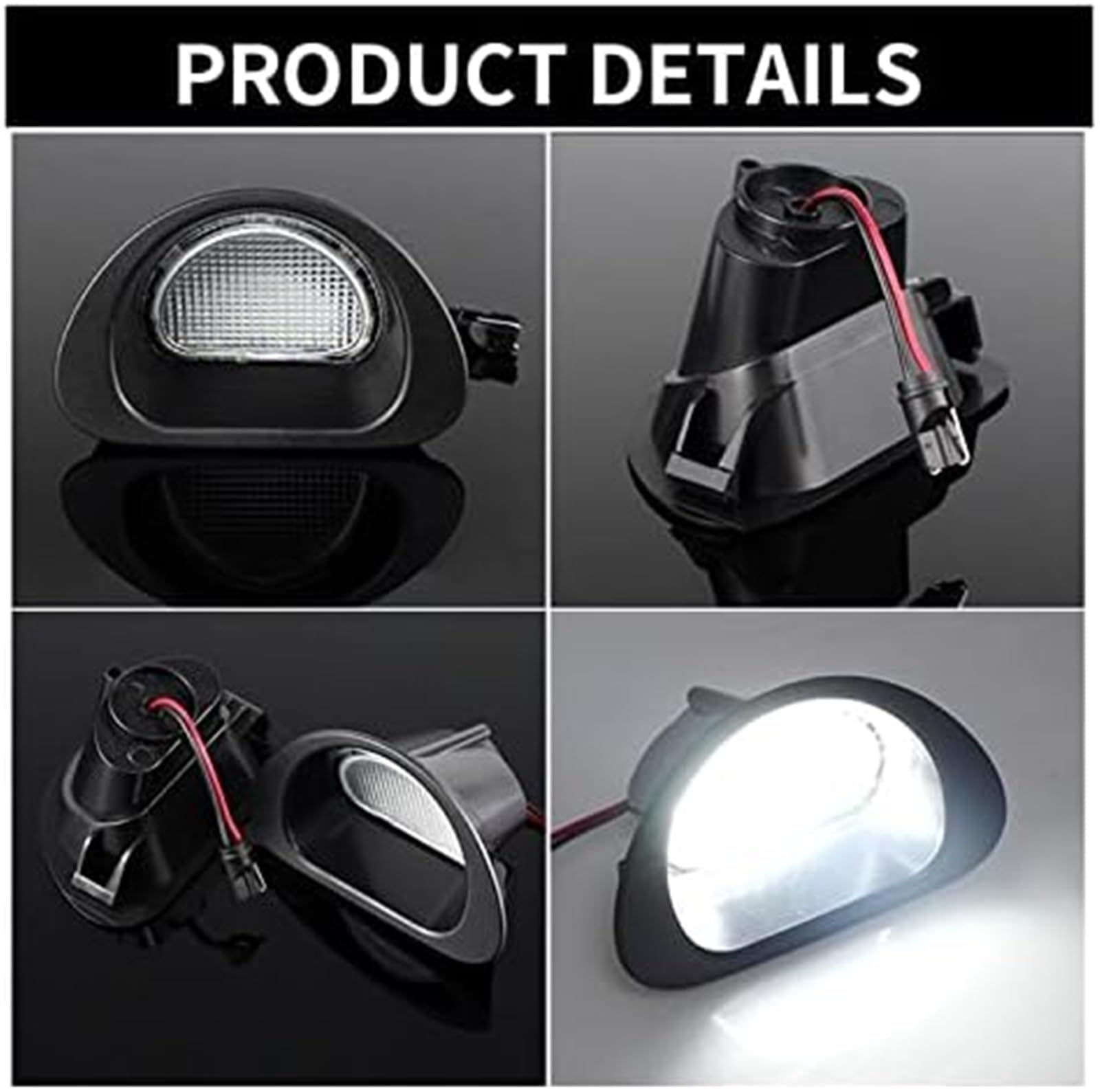1 Paire de Feux de Plaque d'immatriculation, Accessoires de Voiture, Feux de signalisation arrière, for Citroën C1 MK I 2005-2013, for Peugeot 107 2005-2014 Remplacement de l'ampoule de Plaque